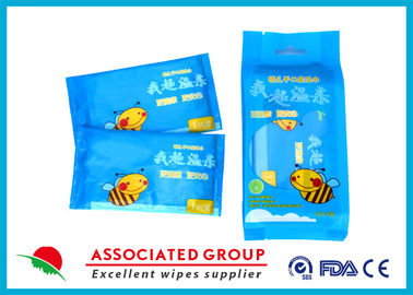 Individual Packaging Baby Wet Wipes Fragrance Free Cotton Like Texture 1pcs* 10 / Bag