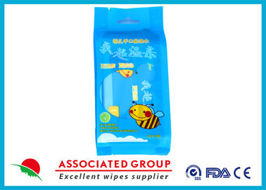 Single Piece Baby Wet Wipes , 55gsm 10PCS / Bag Water Baby Wipes No Fragrance Mini Size