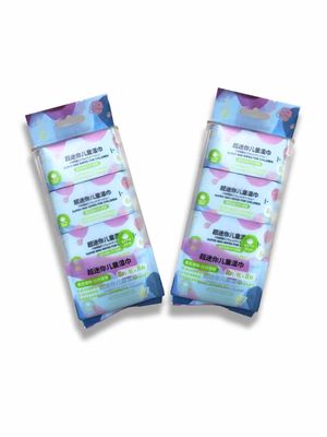 45gsm  Portable Baby Wet Wipes For Children Aloe Vera Essence 8 Pcs*8 Packs