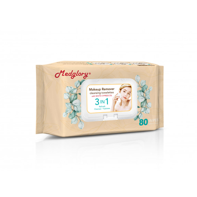 80 Pcs Makeup Remover Wipes Gentle Refresh Pretty Remove Mascara Even Eye Make Up