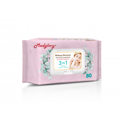 80 Pcs Makeup Remover Wipes Gentle Refresh Pretty Remove Mascara Even Eye Make Up